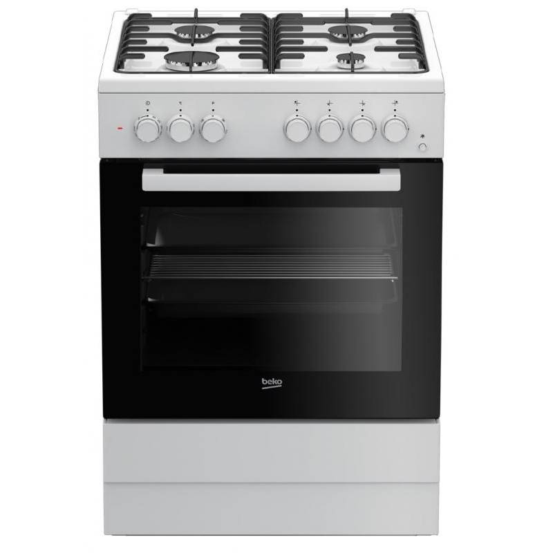 Cocina gas Beko FSE62110DW, 4 fuegos blanco