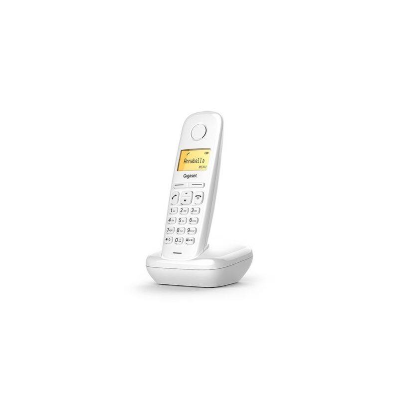 Telefono dect gigaset a170 blanco - agenda 50 contactos - pantalla iluminada 1.5
