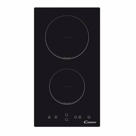 Candy CDH3033802962 Plaque Vitrocéramique 2 Feux 28cm 2900W - Compacte Et Sécurisée