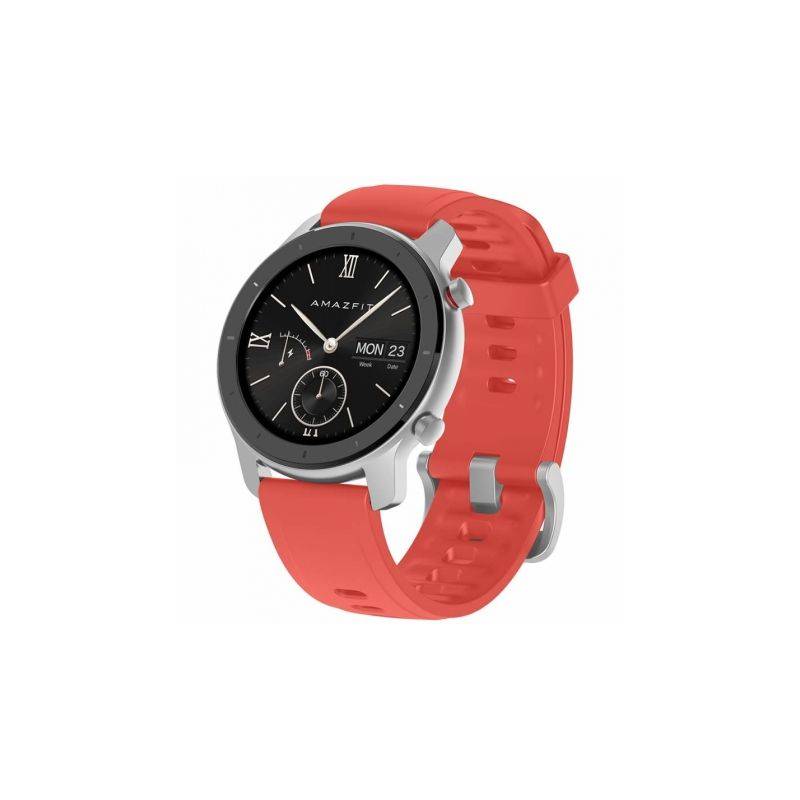 reloj inteligente huami amazfit gtr 42mm coral red - pantalla 3cm amoled -  bt 5.