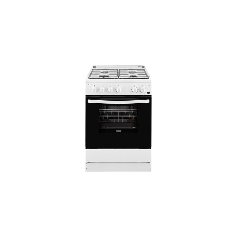 Cocina gas Zanussi ZCG61281WA , 4 fuegos blanco