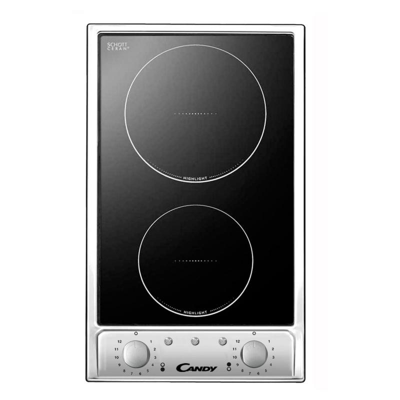 Candy Gaskochfeld Mit 3 Flammen – 60 Cm Arbeitsplatte Aus Glas, 7,7 KW & Sicurflame Sicherheitsventil | Für Erd-/Butangas