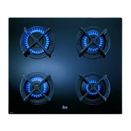 Encimera  Teka CGW LUX 60 3G AI AL TR GAS NATURAL, 3 quemadores, Cristal  templado negro, Sistema