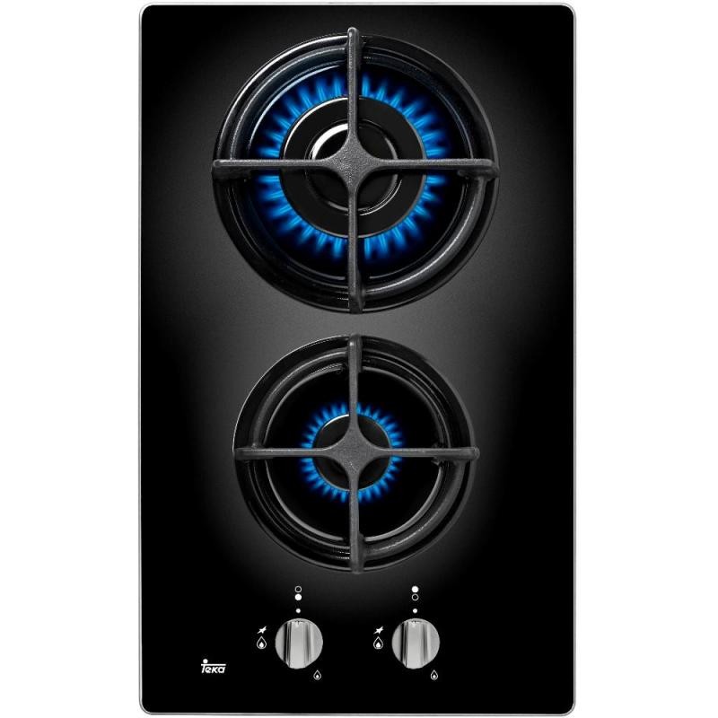 Placa gas modular Teka CGB LUX 30 2G AL NAT (E1) , 2 fuegos natural
