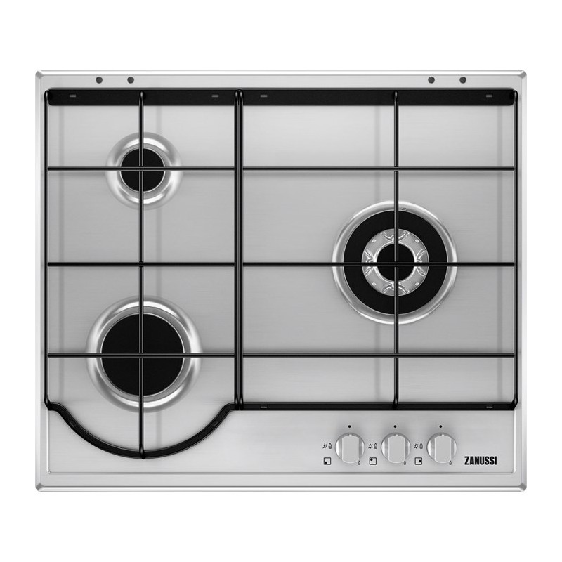 Placa gas Zanussi ZGG65334XA , 3 fuegos