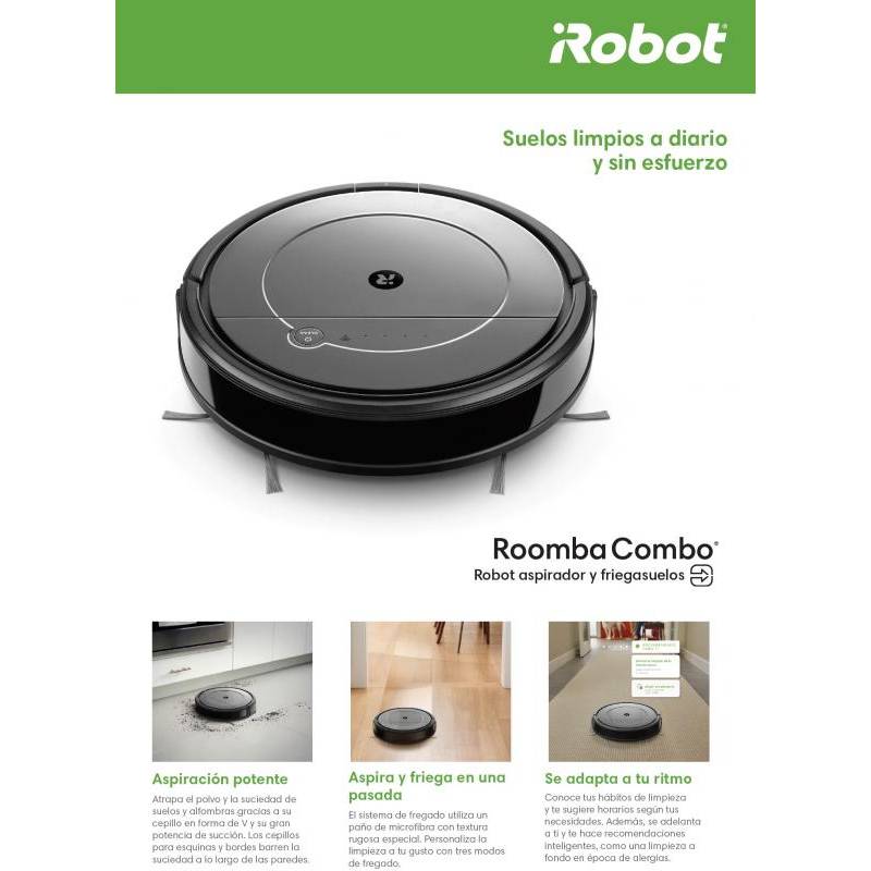 Aspirador iRobot Roomba R1 13840, Combo