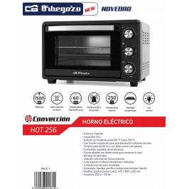 Horno Sobremesa Orbegozo HOT 397 , 39 l. 1450 W. Conveción. Temporizador 90  min.