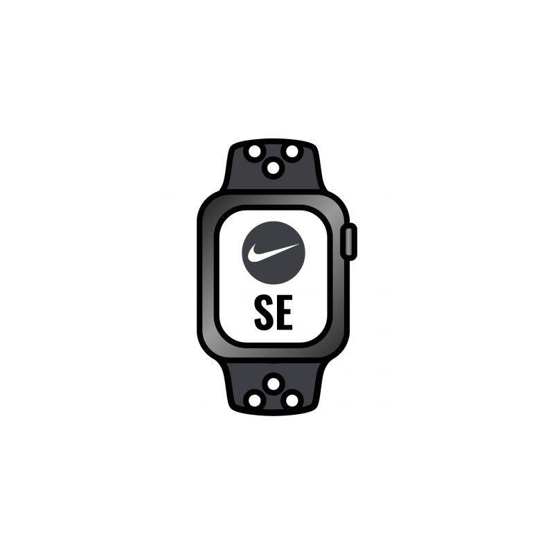 apple watch se/ nike/ gps/ 44 mm/ caja de aluminio en gris espacial/ correa  depo