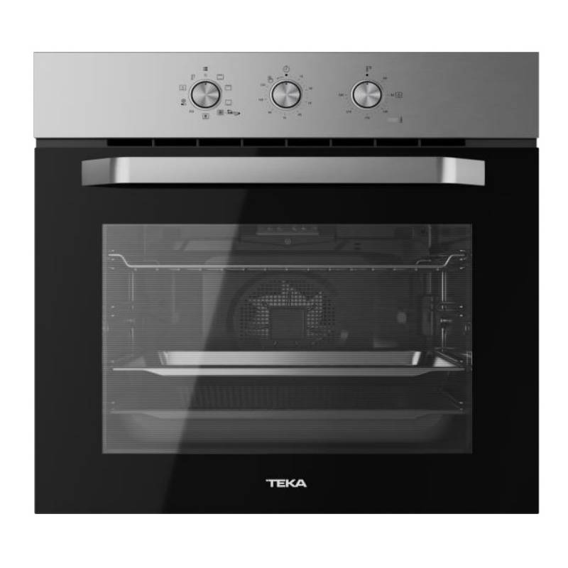 HORNO TEKA MULTIFUNCION 70L, MECANICO, 6 PRG. 1 GUIA EXT. HYDROCLEAN, ACERO  INOX, CLASE A - Ventamania