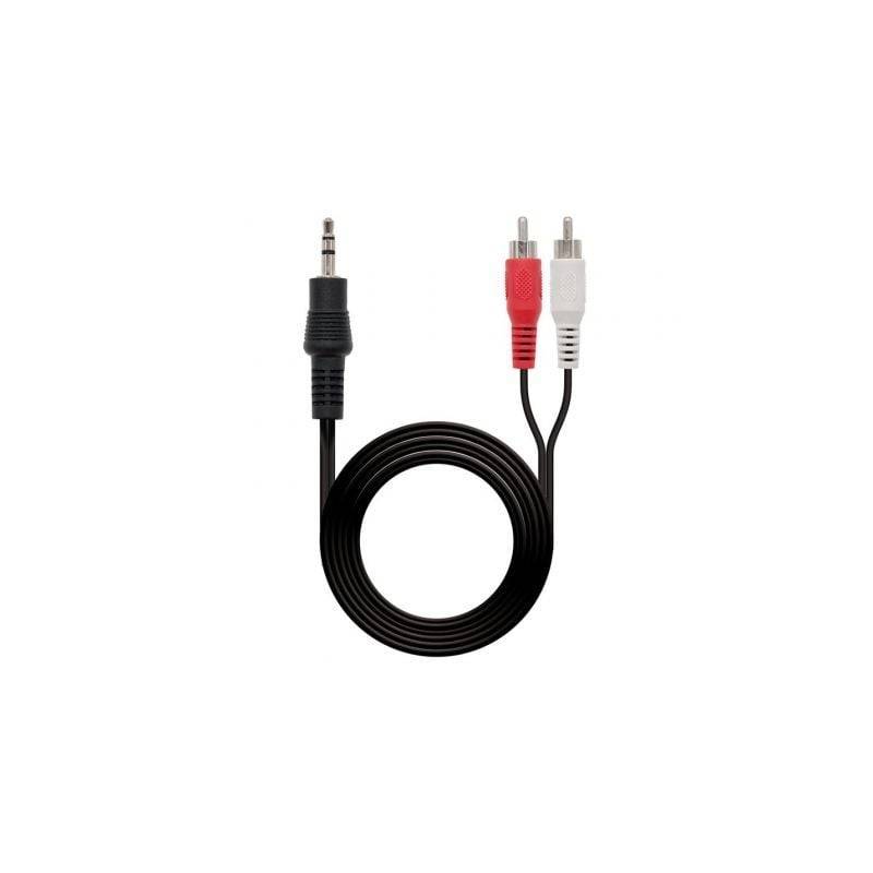 Câble Jack/RCA KOMELEC Câble audio vidéo jack 3.5 mâle 3 RCA