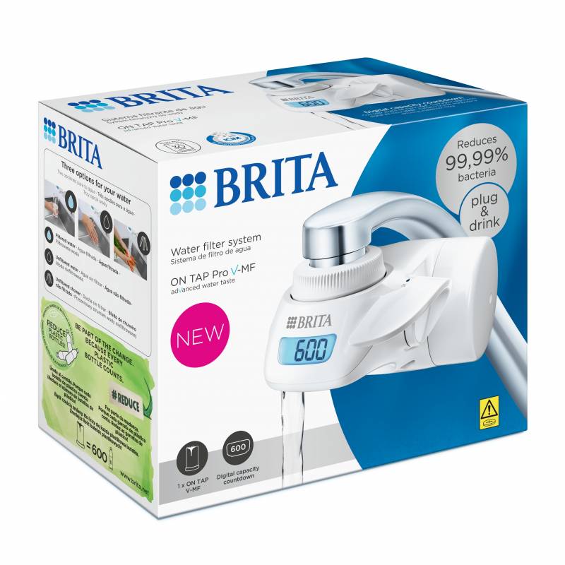 Sistema de filtrado Brita On Tap Pro V-MF para el grifo + 1 filtro GRATIS (