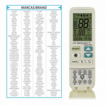Mando Universal Aire Acondicionado TM Electron TMURC200